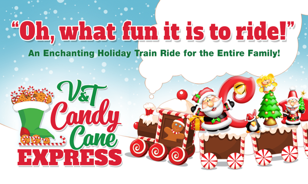 V&T Candy Cane Express Virginia & Truckee Railroad